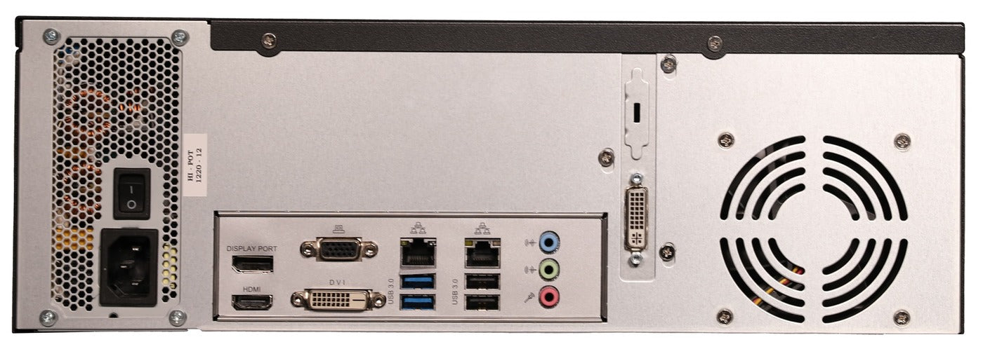 ExacqVision - 1604-06T-Q - 6TB Q-Series Hybrid Desktop Recorder with 4 IP Cameras Licenses and 16 Analog