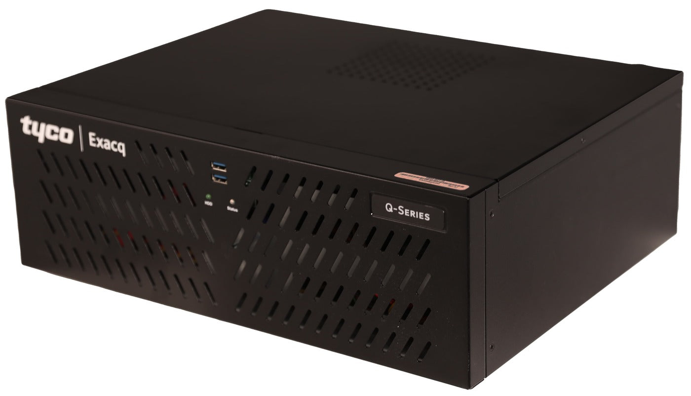 ExacqVision - 0804-12T-Q - 12TB Q-Series Hybrid Desktop Recorder with 4 IP Cameras Licenses and 8 Analog