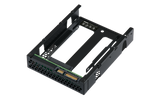 QNAP - QDA-A2AR - Dual 2.5" SATA to 3.5" SATA drive converter/adapter, up to 9.5mm 2.5" drive height support, hardware RAID 0/1, JBOD, Individual disk modes