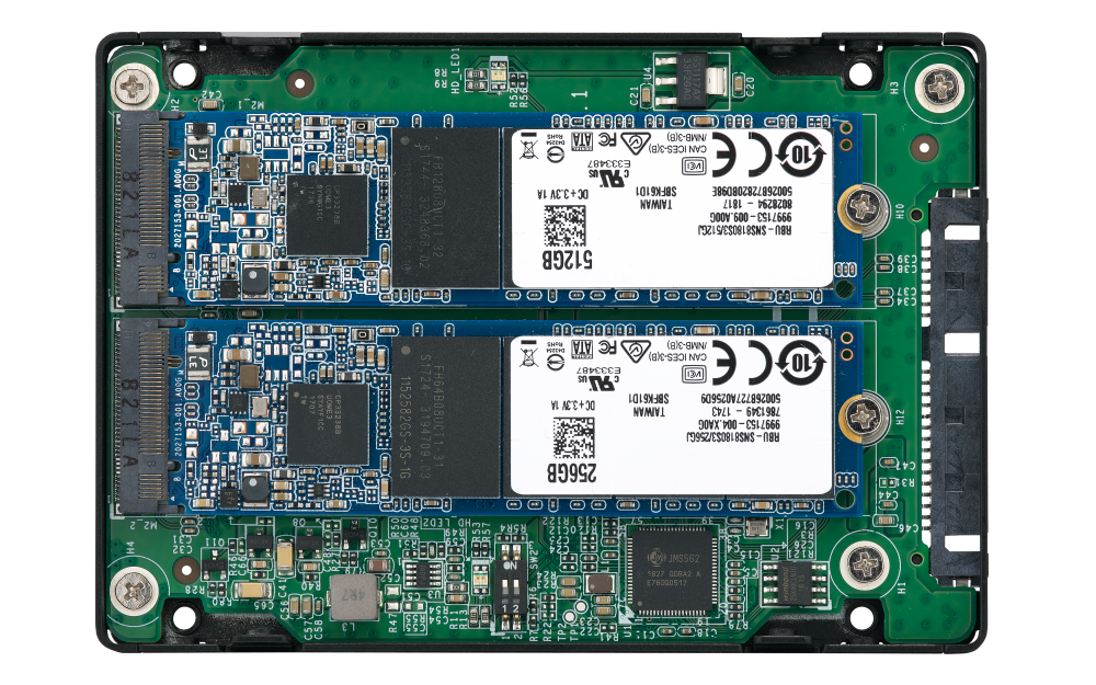 QNAP - QDA-A2MAR - Dual M.2 2280 SATA to 2.5