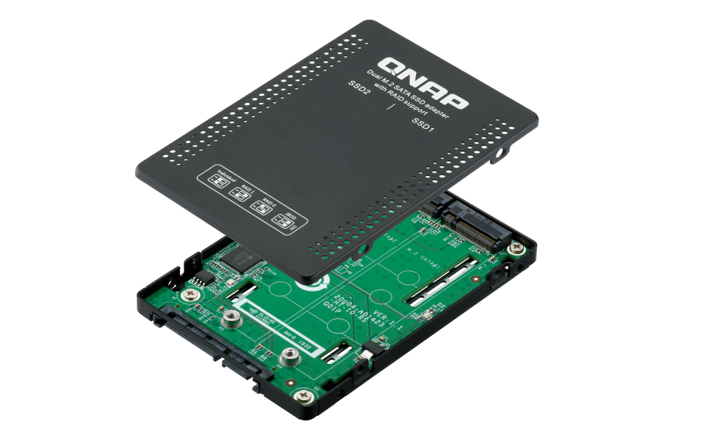QNAP - QDA-A2MAR - Dual M.2 2280 SATA to 2.5