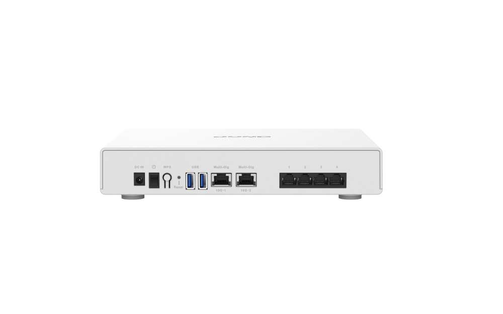 QNAP - QHora-301W-US - QNAP QHora 301W: Dual 10G Wifi 6 AX3600 Fanless SD-WAN Router