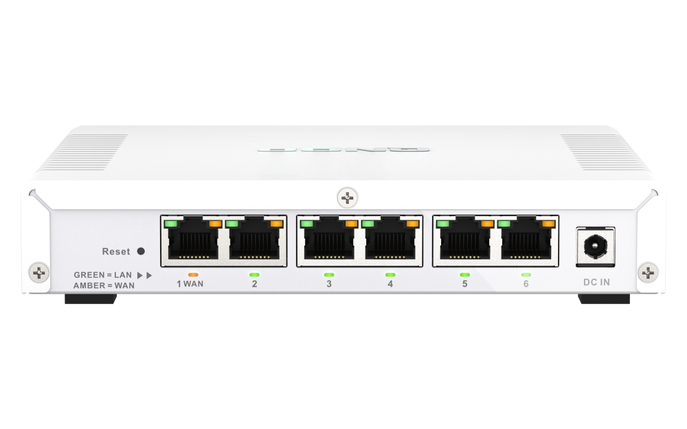 QNAP - QHora-321-US - QHora-322: 2.5 High Speed QuWAN VPN Router, 6 x 2.5 GbE Port