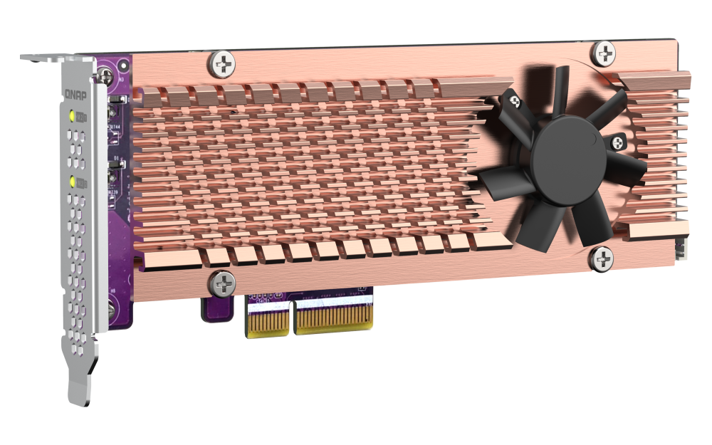 QNAP - QM2-2P-244A - Dual M.2 22110/2280 PCIe SSD expansion card