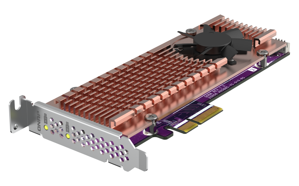 QNAP - QM2-2P-244A - Dual M.2 22110/2280 PCIe SSD expansion card