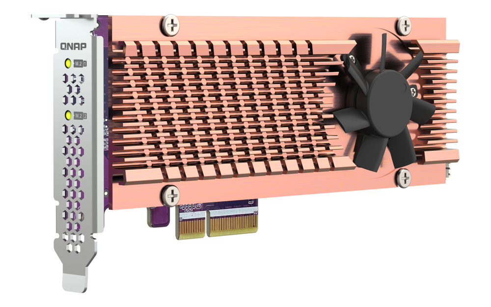 QNAP - QM2-2P-384A - Dual M.2 PCIe SSD Expansion Card