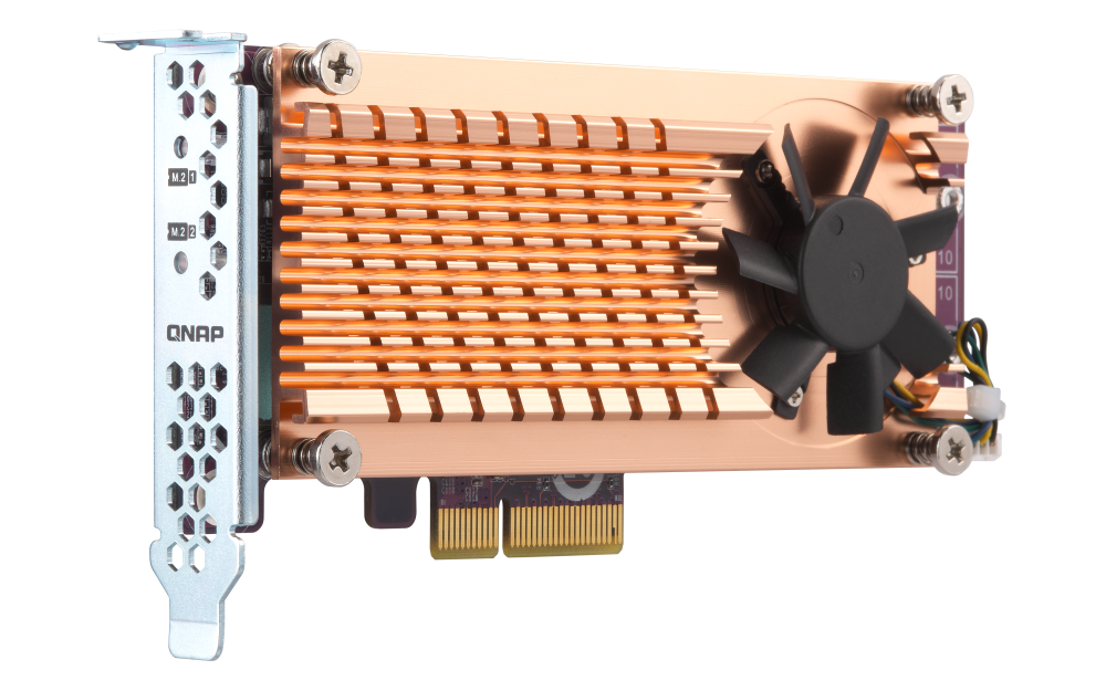 QNAP - QM2-2P-344 - Dual M.2 PCIe SSD Expansion Card