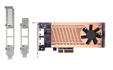 QNAP - QM2-2P2G2T - QM2 Series, 2 x PCIe 2280 M.2 SSD Slots, PCIe Gen3 x 4 , 2 x  Intel I225LM 2.5GbE NBASE-T port