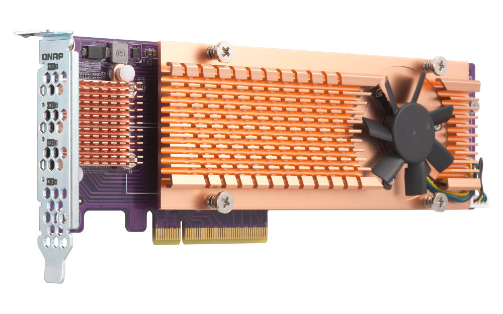 QNAP - QM2-4P-384 (formly QM2-4P-384A) - Quad M.2 PCIe SSD Expansion Card