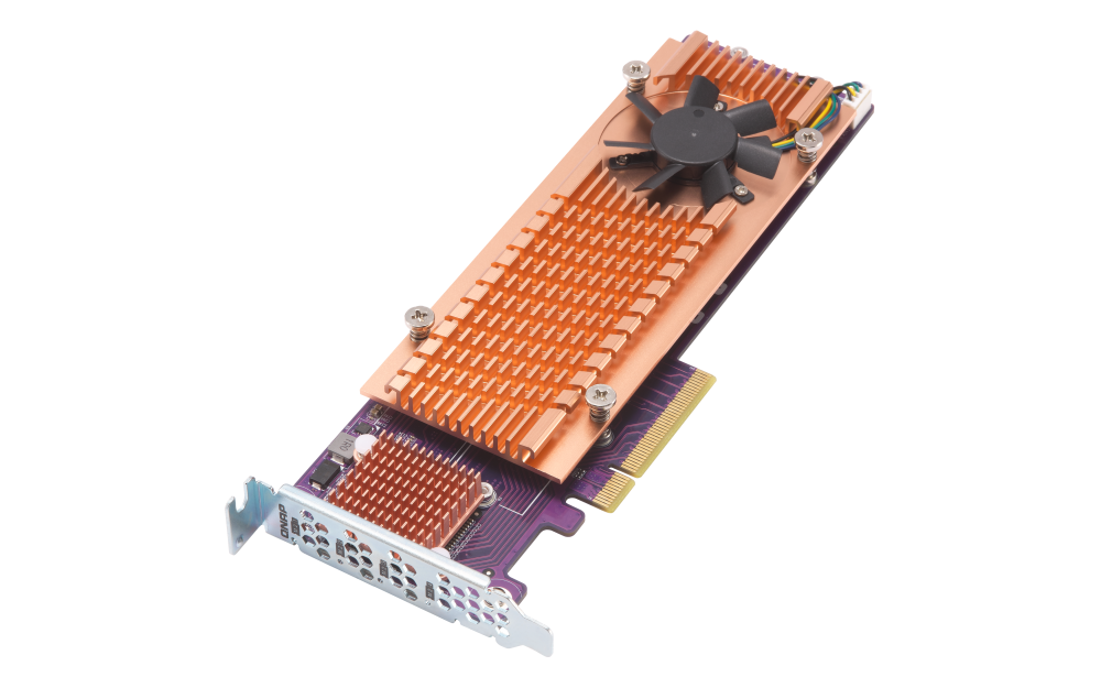 QNAP - QM2-4P-384 (formly QM2-4P-384A) - Quad M.2 PCIe SSD Expansion Card
