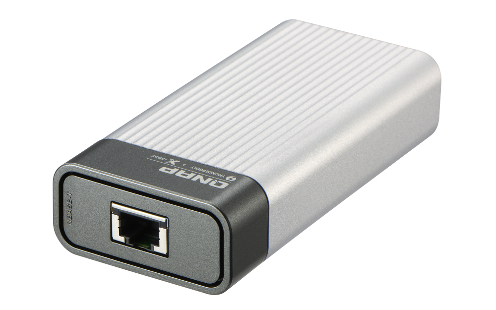 QNAP - QNA-T310G1T - Single port Thunderbolt3 to single port 10GbE NBASE-T adapter, bus powered