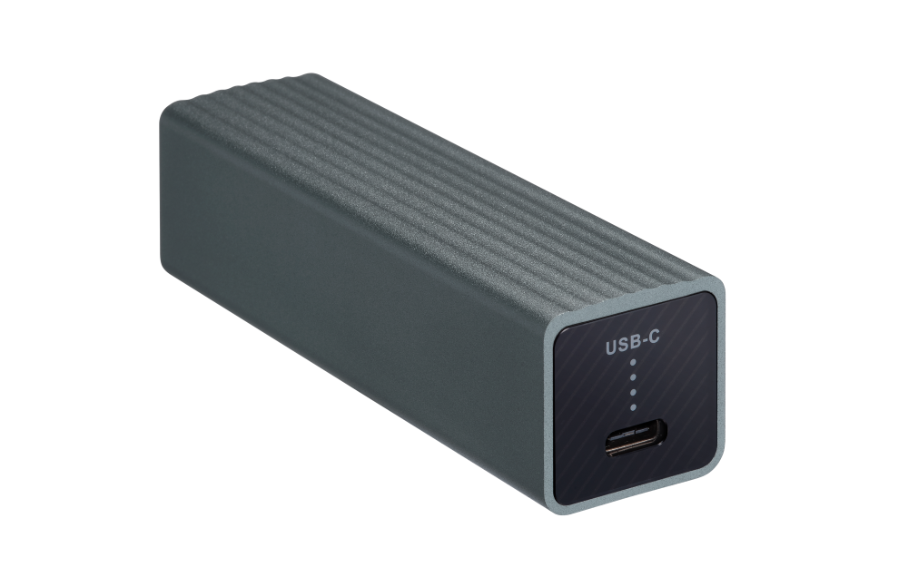 QNAP - QNA-UC5G1T - USB 3.0 to single port RJ45 5GbE/2.5GbE/1GbE/100MbE adapter, bus powered, USB type-c, 20cm USB-C to USB-A cable