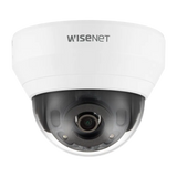 Hanwha - QND-6022R1 - Wisenet Q network indoor dome camera, 2MP @ 30fps, 4.0mm fixed focal lens (87°), triple codec H.265/H.264/MJPEG with Wisestream II, 120dB WDR, IR LEDs range 65', defocus detection, hallway View, no audio in/out, built-in SD card