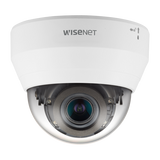 Hanwha - QND-7082R - Wisenet Q network indoor dome camera, 4MP @30fps, motorized vari-focal lens 3.1x (3.2 ~ 10.0mm) (109°~33.2°), triple codec H.265/H.264/MJPEG with Wisestream II, 120dB WDR, IR LEDs range 20m (65.62'), Motion detection, Tampering, 