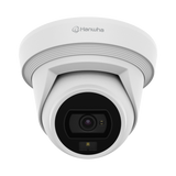 Hanwha - QNE-C8013RL - Wisenet Q network outdoor flat-eye camera, 5MP @ 30fps, 3mm fixed focal lens (H: 97° / V: 53°), triple codec H.265/H.264/MJPEG with Wisestream III, 120dB WDR, Dual Light – White LED range 30m (98ft), IR viewable length 30m (98f