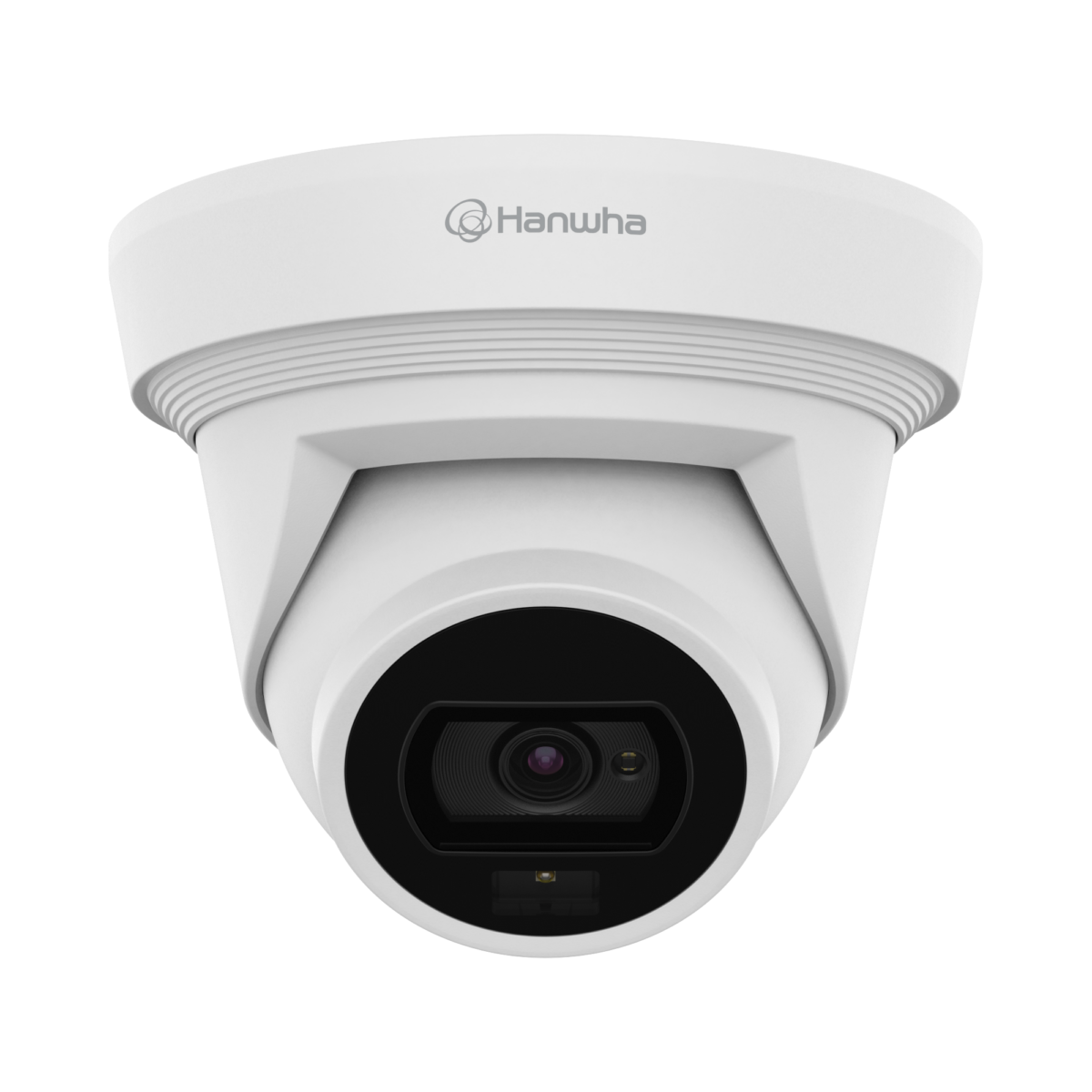 Hanwha - QNE-C8013RL - Wisenet Q network outdoor flat-eye camera, 5MP @ 30fps, 3mm fixed focal lens (H: 97° / V: 53°), triple codec H.265/H.264/MJPEG with Wisestream III, 120dB WDR, Dual Light – White LED range 30m (98ft), IR viewable length 30m (98f