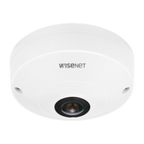 Hanwha - QNF-9010 - Wisenet Q series network Indoor fisheye dome camera, 12MP CMOS sensor, max resolution 3008x3008 @ 30fps, triple codec H.265/H.264/MJPEG with WiseStream II technology, WDR 120dB, business analytics (heatmap and people counting), bu