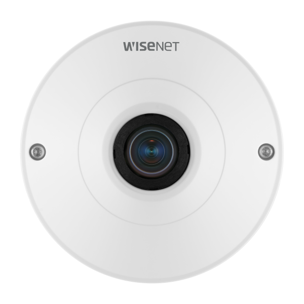 Hanwha - QNF-9010 - Wisenet Q series network Indoor fisheye dome camera, 12MP CMOS sensor, max resolution 3008x3008 @ 30fps, triple codec H.265/H.264/MJPEG with WiseStream II technology, WDR 120dB, business analytics (heatmap and people counting), bu
