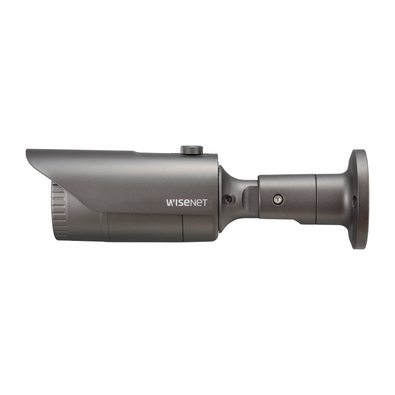 Hanwha - QNO-6082R - Wisenet Q network outdoor vandal bullet camera, 2MP @ 30fps, motorized vari-focal lens 3.1x (3.2 ~ 10.0mm) (109°~33°), triple codec H.265/H.264/MJPEG with Wisestream II, 120dB WDR, IR LEDs range 98', defocus detection, hallway Vi