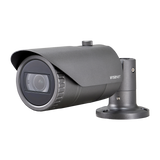 Hanwha - QNO-6082R - Wisenet Q network outdoor vandal bullet camera, 2MP @ 30fps, motorized vari-focal lens 3.1x (3.2 ~ 10.0mm) (109°~33°), triple codec H.265/H.264/MJPEG with Wisestream II, 120dB WDR, IR LEDs range 98', defocus detection, hallway Vi