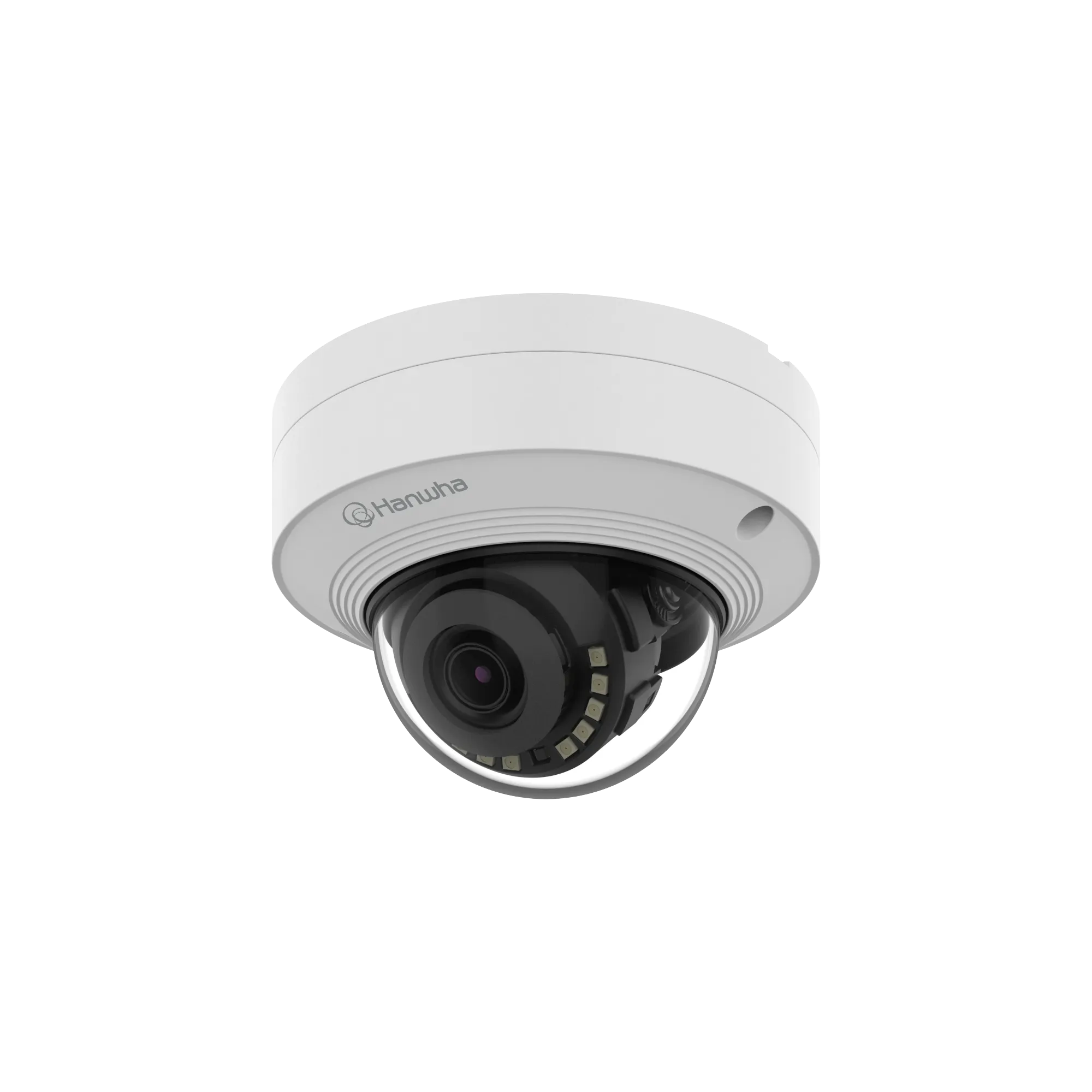 Hanwha - QNV-C8011R - Wisenet Q mini network outdoor vandal dome camera, 5MP @ 30fps, fix lens 3mm (H:100°/V: 73°), triple codec H.265/H.264/MJPEG with Wisestream III (Based on AI engine), WiseNRⅡ(Based on AI engine), WDR 120dB, IR viewable length 20