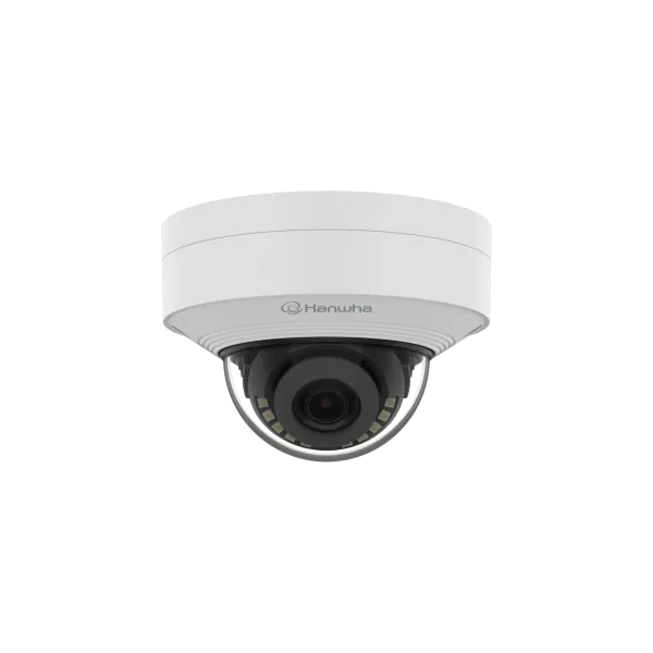 Hanwha - QNV-C8011R - Wisenet Q mini network outdoor vandal dome camera, 5MP @ 30fps, fix lens 3mm (H:100°/V: 73°), triple codec H.265/H.264/MJPEG with Wisestream III (Based on AI engine), WiseNRⅡ(Based on AI engine), WDR 120dB, IR viewable length 20