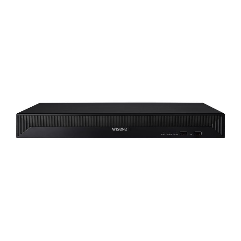 Hanwha - QRN-1630S-8TB  - 16CH NVR 8TB with 16 PoE Ports (POE Budget 130W) with 8MP Camera Support