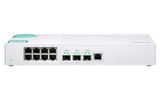 QNAP - QSW-308-1C-US - QNAP QSW-308-1C 8-Port unmanage 1GbE switch. Eight 1GbE NBASE-T ports