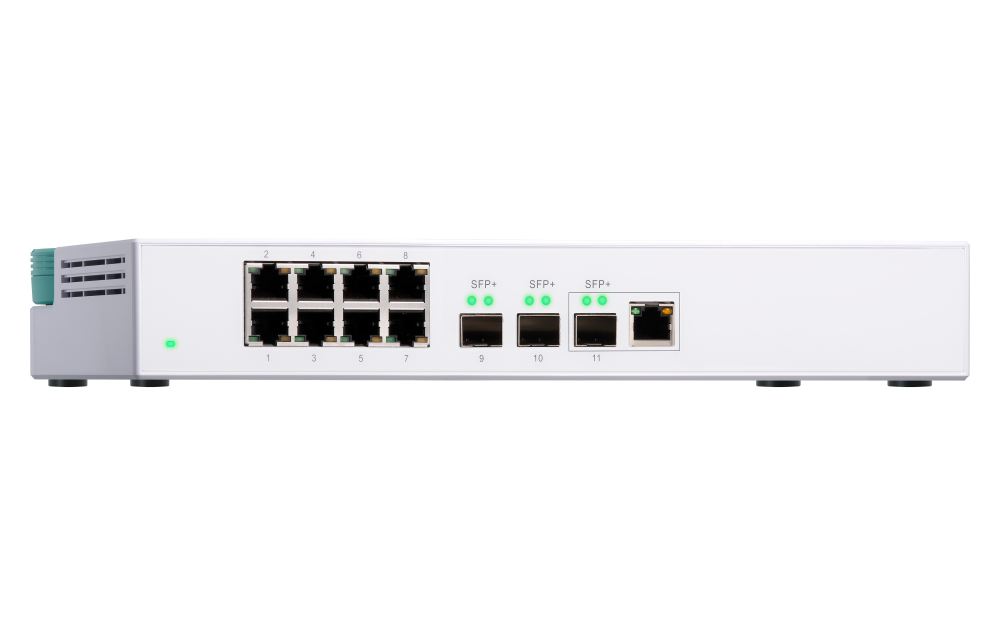 QNAP - QSW-308-1C-US - QNAP QSW-308-1C 8-Port unmanage 1GbE switch. Eight 1GbE NBASE-T ports