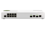QNAP - QSW-M2108-2C-US - QNAP QSW-M2108-2C, Management Switch, 8 port 2.5Gbps, 2 port 10Gbps SFP+/ NBASE-T Combo. Easy Management with Web Browser