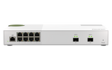 QNAP - QSW-M2108-2S-US - QNAP QSW-M2108-2S, Management Switch, 8 port 2.5Gbps, 2 port 10Gbps SFP+. Easy Management with Web Browser