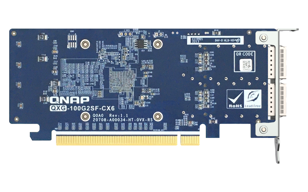 QNAP - QXG-100G2SF-CX6 - Dual Port per 100GbE Network Adapter