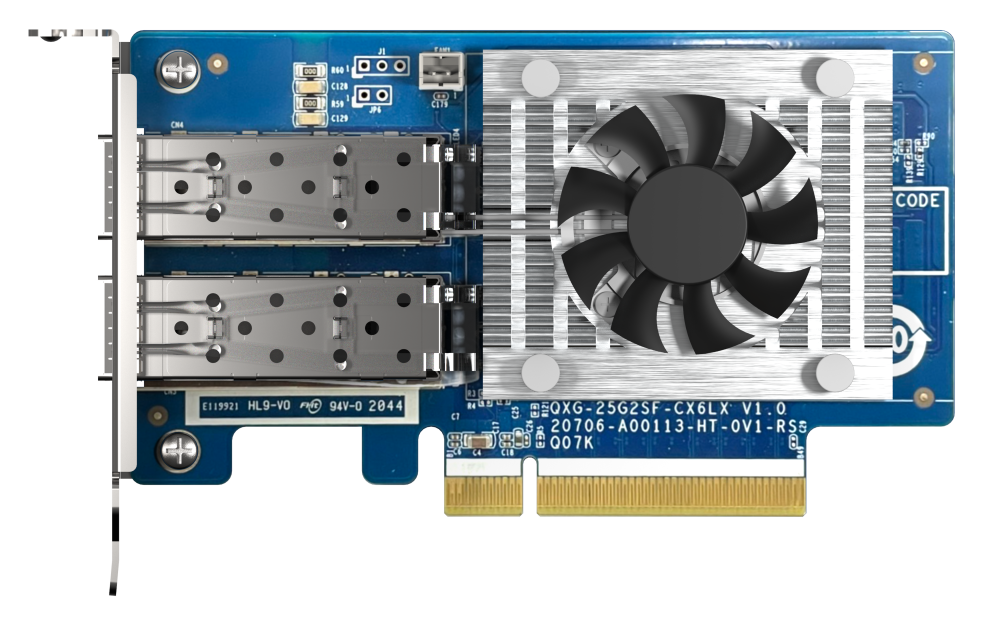 QNAP - QXG-25G2SF-CX6 - Dual-port SFP28 25GbE Network Expansion Card
