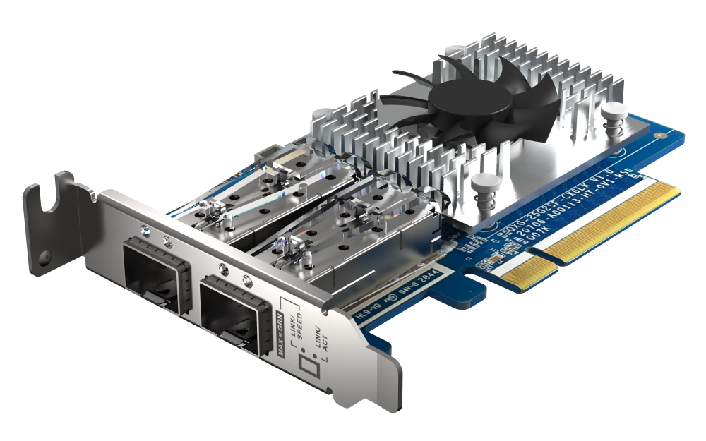 QNAP - QXG-25G2SF-CX6 - Dual-port SFP28 25GbE Network Expansion Card