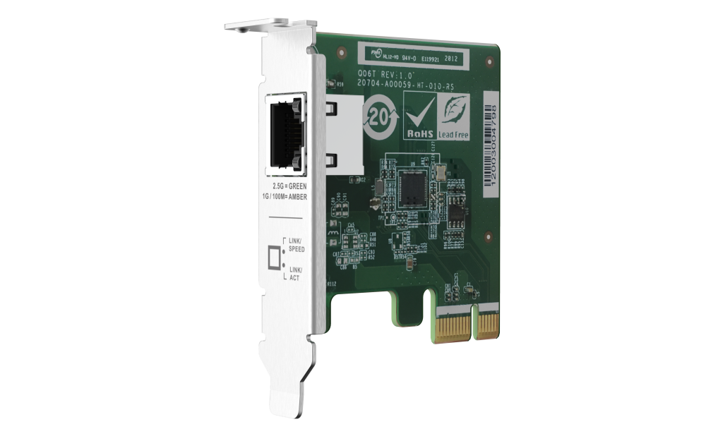 QNAP - QXG-2G1T-I225 - Single port 2.5GbE 4-speed Network card