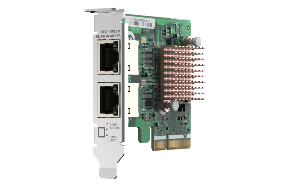 QNAP - QXG-2G2T-I225 - Dual port 2.5GbE 4-speed Network card