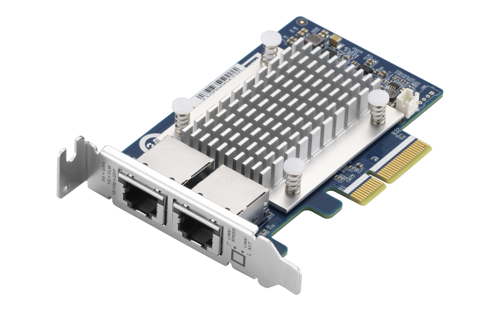 QNAP - QXG-5G2T-111C - Dual Port 5GbE multi-Gig Expansion Card;Aquantia AQC111C