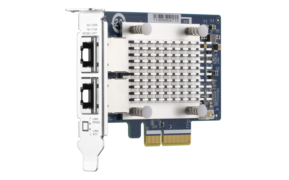 QNAP - QXG-5G2T-111C - Dual Port 5GbE multi-Gig Expansion Card;Aquantia AQC111C