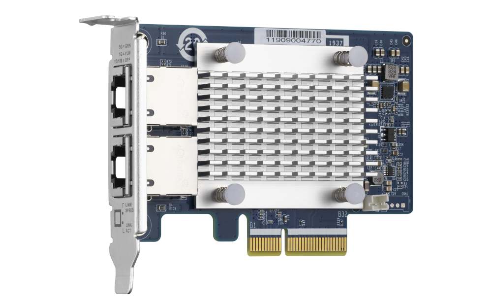 QNAP - QXG-5G2T-111C - Dual Port 5GbE multi-Gig Expansion Card;Aquantia AQC111C