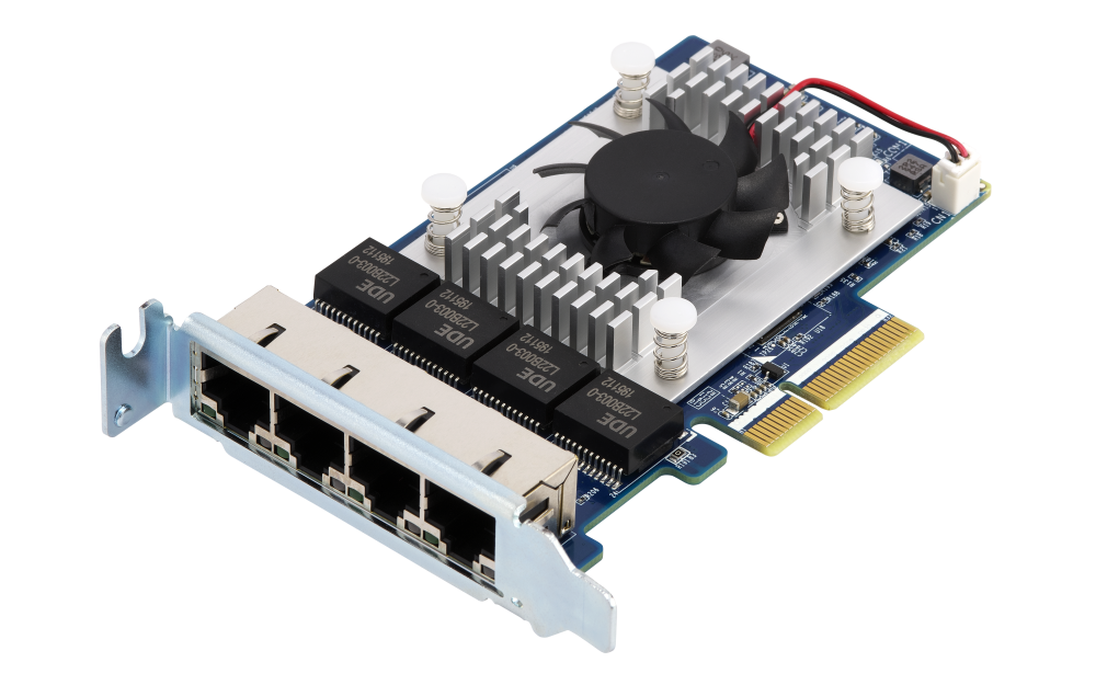 QNAP - QXG-5G4T-111C - Quad-Port 5GbE Multi-Gig Expansion Card : Aquantia AQC111C