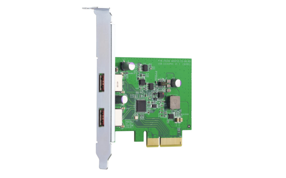 QNAP - QXP-10G2U3A - USB 3.2 Gen 2 dual-port PCIe expansion card