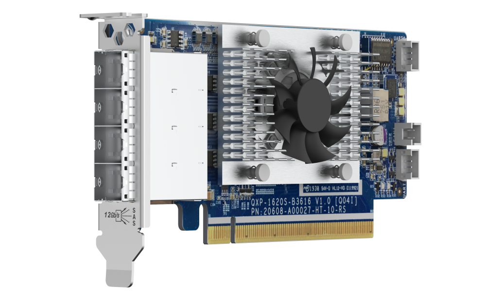 QNAP - QXP-1620S-B3616W - 4-port miniSAS HD host bus adapter