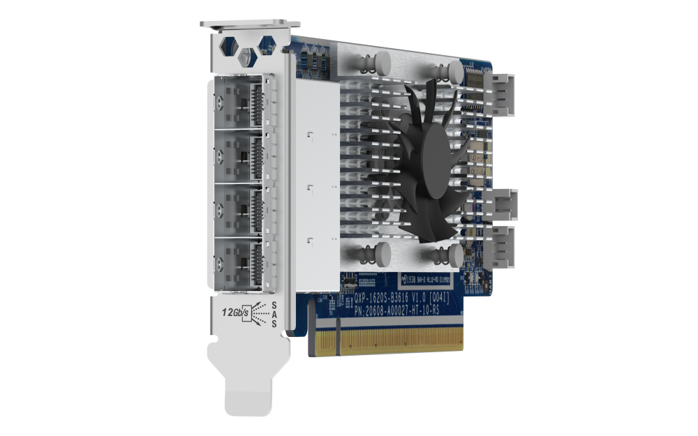 QNAP - QXP-1620S-B3616W - 4-port miniSAS HD host bus adapter