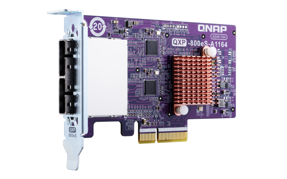 QNAP - QXP-800eS-A1164 - 2-port SFF-8088 SATA host bus adapter