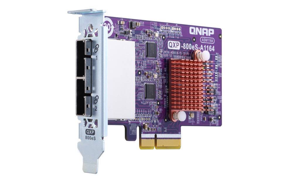 QNAP - QXP-800eS-A1164 - 2-port SFF-8088 SATA host bus adapter