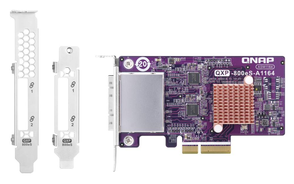 QNAP - QXP-800eS-A1164 - 2-port SFF-8088 SATA host bus adapter