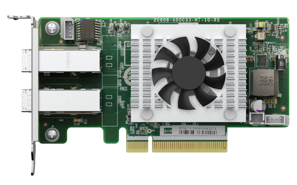 QNAP - QXP-820S-B3408 - 2-port miniSAS HD host bus adapter, Broadcom Tomcat SAS3408