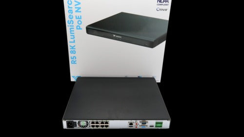 Luminys - R52-8PA - R5 Mainstream Series NVR, 32MP 8 Channel 1U 8-Port PoE, 2SATA, Analytics by Recorder, LumiPower, LumiSearch+