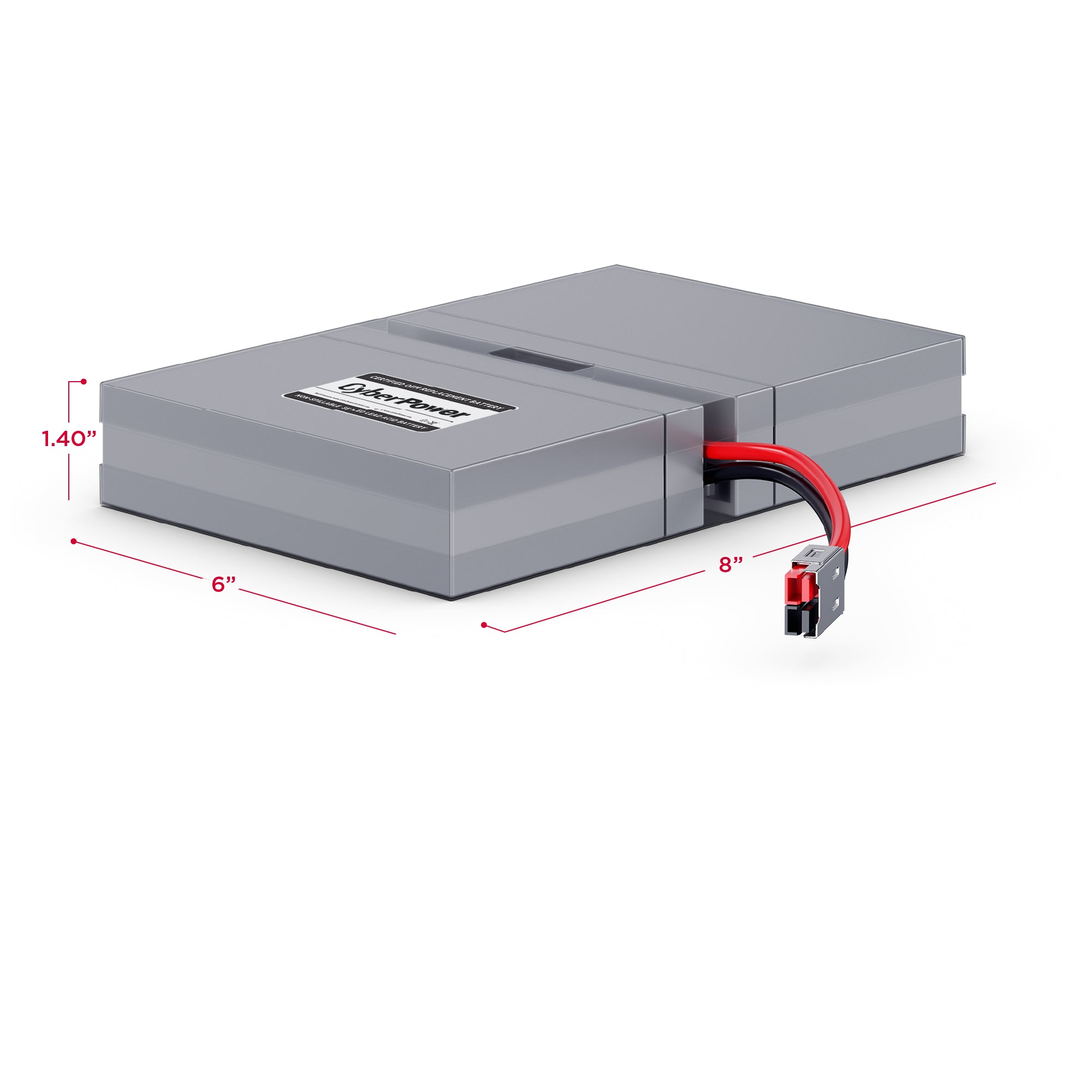 CYBERPOWER - RB0690X2A - CYBERPOWER UPS PREPLACEMENT BATTERY, 2 X 6V/8AH BATTERIES, 18-MONTH WTY