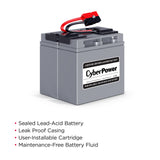 CYBERPOWER - RB12170X2A - Replacement Battery Cartridge for PR1500LCD, 2 batteries, 12V/72AH, Sealed lead-acid, 18 month warranty